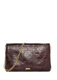 Burgundy women's handbag with chain TOREC-1335-4D(Z26)
