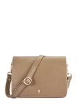 Dark beige leather women's handbag TORES-0911F-1K(W26)