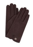 Dark brown woolen women's gloves REKDT-0027A-1I(Z26)