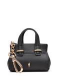 Black leather bag-shaped keychain BRELOK-0214-99(Z25)
