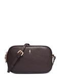 Small dark brown leather women's handbag TORES-1152-1I(Z26)