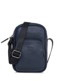 Navy blue leather men's bag TORMS-0017D-69(W25)