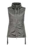 Gray women's vest with ties KAMDT-0023-92(W23)