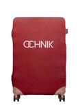 Red cover for a large suitcase with logo AW-013-0002-4B-L(W26)