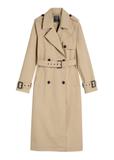 Long beige women's coat KURDT-0512-1C(W26)