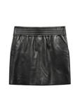 Women's black leather skirt SPCDS-0064-5426(KS)