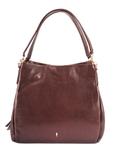 Brown leather women's shopper bag TORES-0636-1H(Z26)