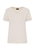 Beige Women's Chest T-Shirt TSHDT-0118-81(W25)