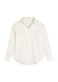 Women's white cotton shirt KOSDT-0181-0A(W26)