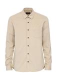 Beige cotton men's shirt KOSMT-0328-81(Z24)