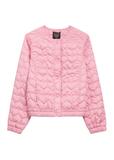 Pink women's quilted jacket KURDT-0630-5B(W26)
