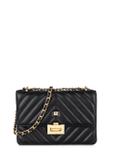 Black quilted women's handbag TOREC-0528B-99(Z24)