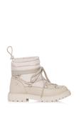 Short beige leather snow boots for women BUTYD-1016-80(Z24)