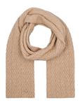 Light beige women's scarf with sequins SZADT-0220-1A(Z26)