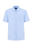 Blue short sleeve shirt for men KOSMT-0327-62(W24)