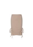 Beige ribbed skirt SPCDT-0024-31(W19)