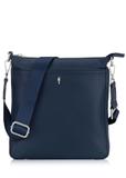 Navy blue women's handbag with pocket TOREC-0708-69(Z24)