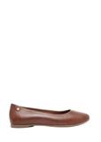 Women's brown leather ballerinas BUTYD-1286-1I(Z26)