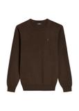 Brown cotton men's sweater SWEMT-0114A-1I(Z26)