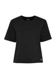 Cotton black women's T-shirt TSHDT-0138-99(W25)