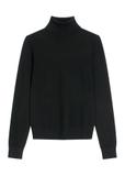 Black women's turtleneck sweater SWEDT-0272-99(Z26)