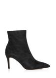 Black suede high heel ankle boots BUTYD-1122-98(Z24)