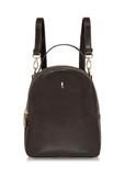 Brown leather women's backpack TORES-1048-89(Z24)