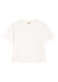 Cream women's cotton T-shirt TSHDT-0138-0B(W26)