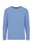 Blue men's basic sweater SWEMT-0128-62(W24)