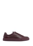 Burgundy leather women's sneakers BUTYD-1068-4E(Z26)
