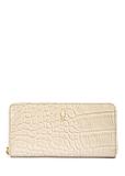 Large leather cream women's croco wallet PORES-0955-12(W25)