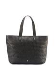Leather black shopper bag for women TORES-1107-99(W25)