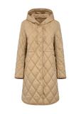 Beige quilted women's jacket KURDT-0579-81(W25)