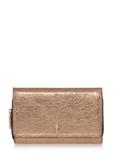 Women's gold leather wallet PORES-0801C-28(W23)
