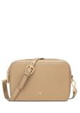 Beige leather women's handbag TORES-0732C-80(W25)