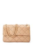 Beige leather women's handbag with chain TORES-1110-81(W25)