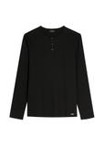 Men's black cotton longsleeve LSLMT-0010-99(W26)