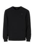 Black men's sweatshirt with logo BLZMT-0057-99(W23)