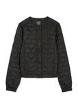 Black women's quilted jacket KURDT-0630-99(W26)