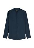 Navy blue cotton men's shirt KOSMT-0326-7E(W26)