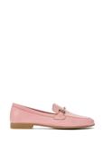 Leather pink women's moccasins with buckle BUTYD-0916-31(W25)