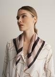 Women's scarf with asymmetrical pattern SZADT-0152-81(W23)