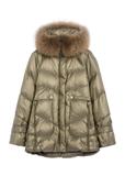 Women's olive jacket with natural insulation KURDT-0619-8E(Z26)