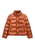 Women's jacket with a stand-up collar in red color KURDT-0669-3D(Z26)