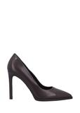 Brown leather women's high heels BUTYD-1217-1I(Z26)