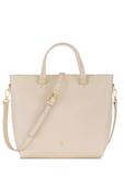 Cream leather handbag for women TORES-0728B-12(W24)