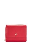 Small red leather women's wallet PORES-0802R-4B(W26)