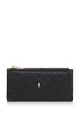 Large black women's wallet with embossing POREC-0347-99(Z24)