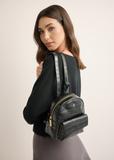 Black croco leather women's backpack TORES-1323-9G(Z26)