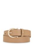 Beige leather women's belt PASDS-0274-1A(W26)